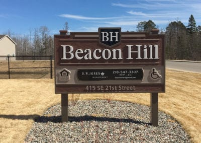 outdoor sign for Beaon Hill