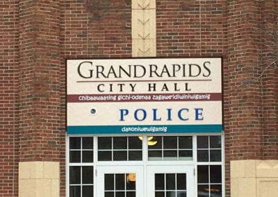 Sign above doo for Grand Rapids City Hall