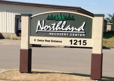 custom marquee sign for Northland Recovery Center