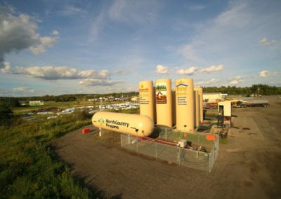 vinyl signs on tanks for North Coountry Propane